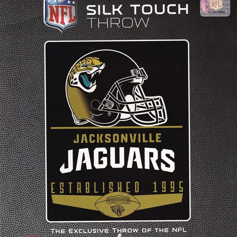 Northwest Jacksonville Jaguars Silk Throw 55 X 70